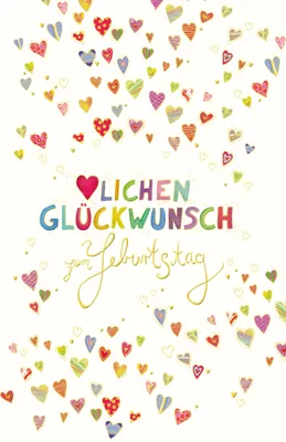 Produktbild von Geburtstag`s Art - Glückwunschkarte im Format 11,5 x 17