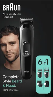 Immagine prodotto di Braun Series 3 MGK3410 Regolabarba Tagliacapelli Kit per lo Styling Nero