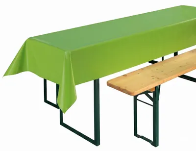 Produktbild von Beautex Tischdecke, abwaschbar wasserabweisend für Biertisch ,Grün, (Eckig250x100cm)