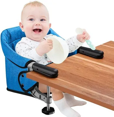 Obrázek produktu pro Skládací cestovní a domácí židlička, s taškou na přenášení, ideální pro použití doma i na cestách, světle modrá