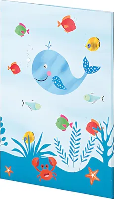Produktbild von Briefpapierpack 10/10 Wal Inhalt: 10 Blätter und 10 Briefumschläge