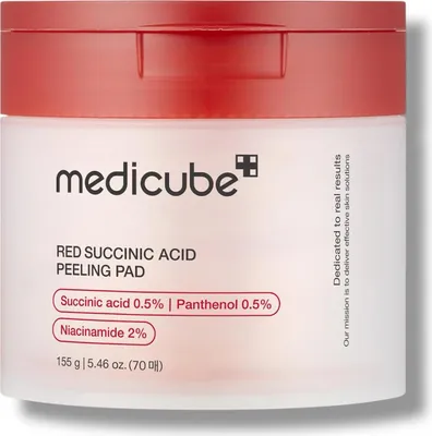 Produktbild von Medicube - Peeling-Pad mit roter Bernsteinsäure - Peeling-Pads mit roter Bernsteinsäure, 70 Stück