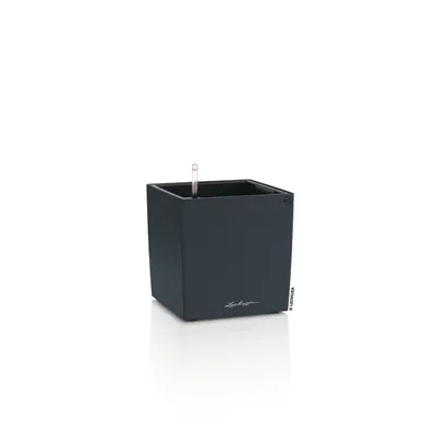 Produktbild von LECHUZA-Pflanzgefäß CUBE Color 30 Schiefergrau | Pflanzgefäß mit Bewässerungssystem und Pflanzeinsatz | matte Oberfläche | 49 x 49 x 49,5 cm | 19441