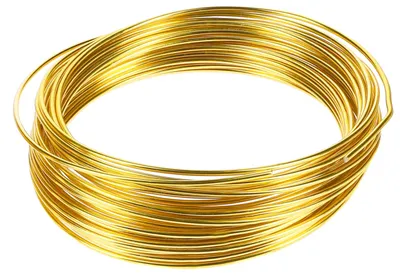 Produktbild von 10m Meter Basteldraht 2mm, Schmuckdraht Aludraht Dekodraht Aluminiumdraht rostfreier Draht in Gold