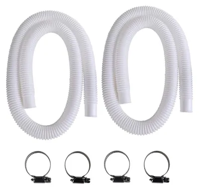 Produktbild von Poolschlauch 32mm, 2 Stück 150cm Schwimmbadschlauch, Ersatzschlauch für Poolpumpen