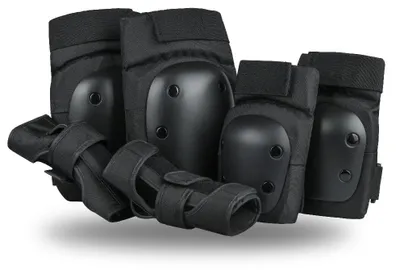 Produktbild von 3-in-1: Schutzende Knieschoner, Ellenbogenschoner und Handschützer