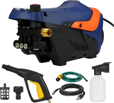 Produktbild von 2GPM Hochdruckreiniger, 1800 W, elektrischer Hochdruckreiniger, Hochdruckreiniger, Autowaschmaschine mit verstellbarer Duese, Spruehschaumgeraet fuer die Reinigung von Gartenautos, Einfahrten