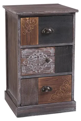 Produktbild von Schubladenkommode MARA Standregal Aufbewahrungsregal, Shabby Chic Vintage Look mit 3 Schubladen