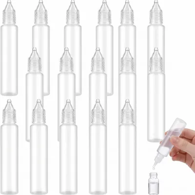 Tropfflaschen 15er-Set, 30 ml, leere Plastikflaschen, nachfüllbar
