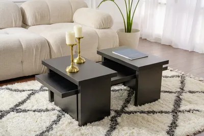 Produktbild von Skye Decor, Sanctuary - Wood Black, Couchtisch, Holz Schwarz, 100 % melaminbeschichtete Spanplatte, 110 x 45 x 41,5