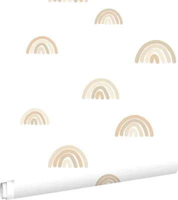 Zdjęcie produktu dla ESTAhome Tapeta tęcze beżowymIbiałym 53 cm x 10.05 m