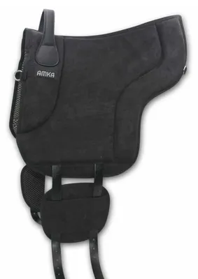 Produktbild von AMKA Wildleder Reitpad Bareback Pad Komfort Gr. Warmblut-Erwachsene in Schwarz