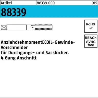 Produktbild von Gewindevorbohrer R 88339 M 24 Stahl