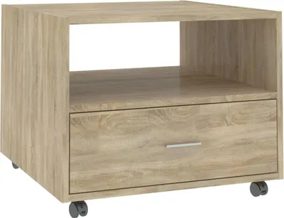 Obrázek produktu pro vidaXL Konferenční stolek Sonoma Dub 55x55x40 cm Materiál dřeva