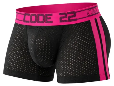 Image de CODE 22 - Sous-vêtement Boxeur ajusté Hommes - Motion Trunk Black - 1x Taille L