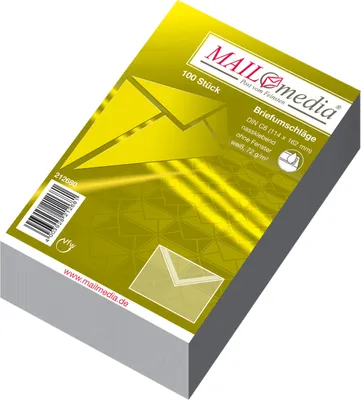 Image de MAILMEDIA 30002360 Enveloppe C6 100pcs blanc