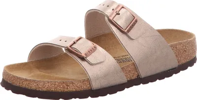 Produktbild von Birkenstock Damen-Bio-Pantolette mit Tieffußbett Sydney BF Graceful Taupe, Farbe:beige/schlamm, EU Größe:42