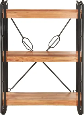 Produktbild von vidaXL Bücherregal 3 Fächer 60x30x80 cm Akazie Massivholz