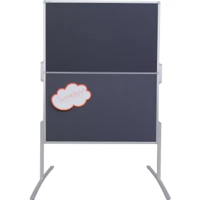 Zdjęcie produktu dla Franken Pro, Filc, 1500 x 1200 mm, Szary, Pionowa, Aluminium, 600 mm