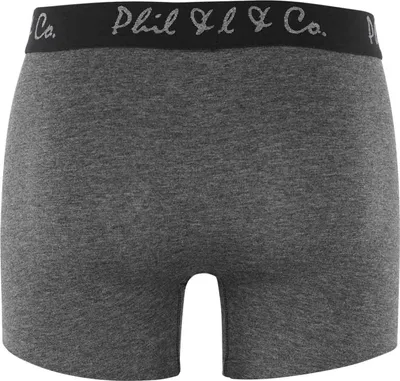 Produktbild von Phil & Co. Berlin Herren Boxer 16-Pack Retropants - Schwarz/Anthrazit - Größe XL