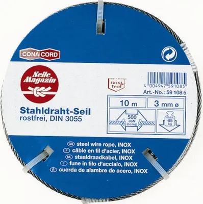 Produktbild von Conacord Drahtseil Ø 3 mm x 10 m