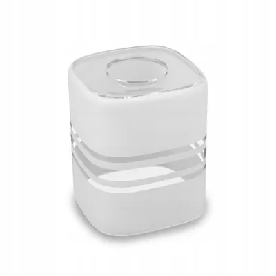Produktbild von LUXOLAR Glasschirm E27 Weiß Transparent Quadratisch 10×12cm