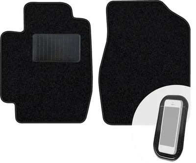 Produktbild von moto-MOLTICO Vorne Fußmatten Auto Velours Autoteppiche Schwarz Automatten Set 2-teilig passend für Toyota Camry 2001-2005