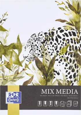 Produktbild von Oxford Mix Media, Kunstdruckpapierblock, 225 g/m², 50 Blätter