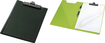 Produktbild von Klemmmappe A5 PVC-Folie leinengeprägt grün