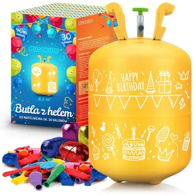 Produktbild von Ricokids Butla z helem 0,20 m3 z balonami i wstążką