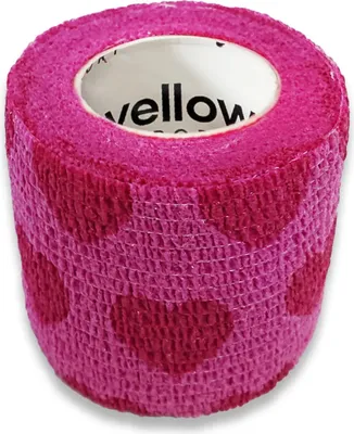 Zdjęcie produktu dla Bandaż kohezyjny 5cm x 4,5m różowy w serca