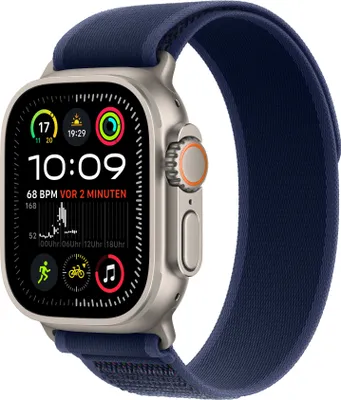 Obrázek produktu pro Apple Watch Ultra 2 GPS+ Cellular 49mm Natural Titanium Case with Blue Trail Loop