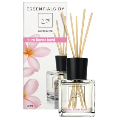 Produktbild von ipuro ESSENTIALS flower bowl, Duftflasche, Schilfaroma-Diffusor, 0,05 l