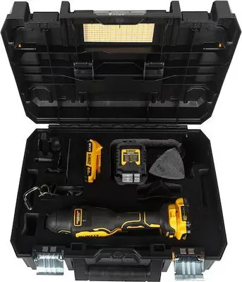 Image de Multi-Cutter DEWALT Sans Fil 18V 2.0Ah Li-Ion Sans Charbons + 32 Accessoires Coffret T-STAK - DCS355D2