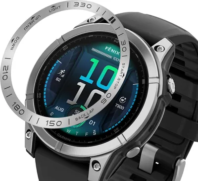 Produktbild von INF Edelstahlring für Garmin Fenix 8 Silber 51 MM