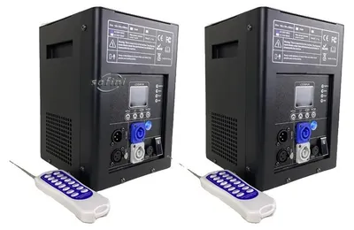 Image de Machine à feux d'artifice à étincelles froides, télécommande sans fil, compatibilité DMX, 2 machines, noir
