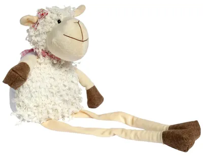 Produktbild von Sitzendes Lamm Osterdekoration Plüschfigur 50 cm Weiß