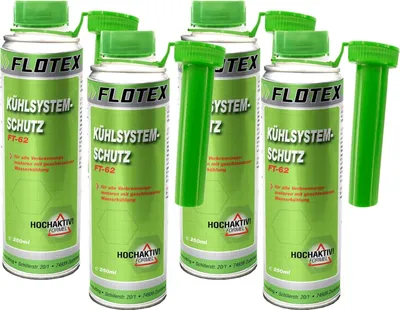Produktbild von Flotex Kühlsystemschutz, 4 x 250ml Additiv Kühlerschutz Kühlerreiniger