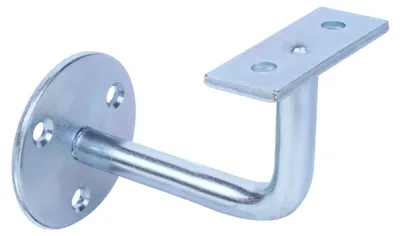 Produktbild von Alberts Handlaufstütze | zur Befestigung an der Wand, Auflage nicht verstellbar | zum Anschrauben | Auflage gerade | verzinkt | 3er Set