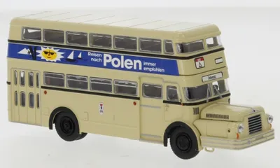 Produktbild von Brekina 61204 IFA Do 56 Bus, BVG - Reisen nach Polen, 1960 Auto Modell 1:87 (H0)