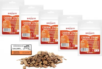 Produktbild von 5 x Hefe für Apfelwein – Ciderini STRONG 5g/20L, Hefe zur Apfelweingärung, Hefe für Apfel und Birne, Cider Hefe