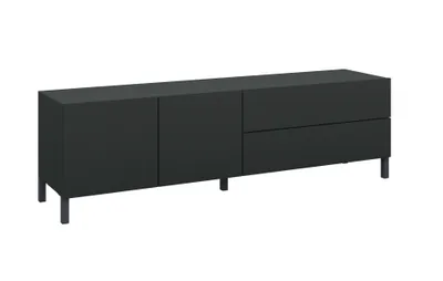 Produktbild von Sophia Lowboard 152 cm mit Metallfüßen schwarz-matt