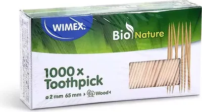 Produktbild von Zahnstocher 6,5 cm 1000 Stück.