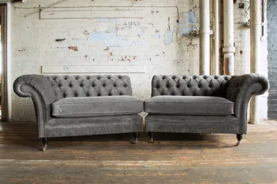 Produktbild von klassische Chesterfield Sofa 4 Sitzer Design Sofas Polster Couchen Leder Braun