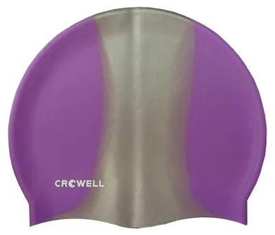 Immagine prodotto di Crowell - Cuffia da bagno per uomo/donna unisex, silicone PP12671 (taglia unica) (viola/grigio)