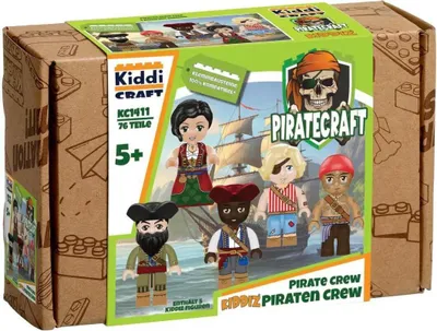 Immagine prodotto di Kiddicraft KC1411 KIDDIZ Figuren-Pack: Equipaggio dei Pirati