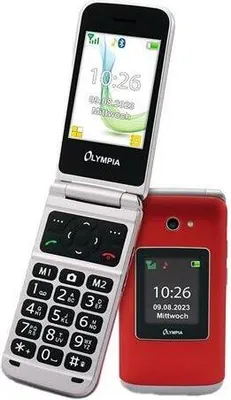 Zdjęcie produktu dla Olympia VITUS 2G, Telefon z klapką, Jedna karta SIM, 7,11 cm (2.8"), 0,3 MP, Bluetooth, Czerwony