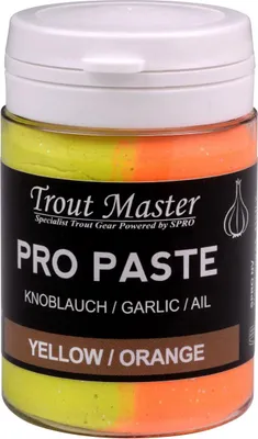 Produktbild von Trout Master Pro Paste - 60g Forellenteig Forellenpaste, Farbe:Gelb/Orange