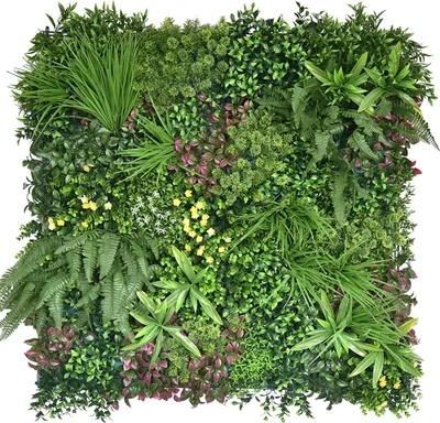 Produktbild von Primaflor Kunstpflanzen Wand AVA 100x100cm Blumenwand Wanddekoration Pflanzenwand Kunstblumen Paneele - Künstliche Pflanzen Wand - Erweiterbar