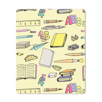Produktbild von MuchoWow® Mauspad Mousepad Schule - Muster - Bleistift 30x40 cm - Mousepads - Maus Mat - Pad - Mausunterlage - Mausmatten